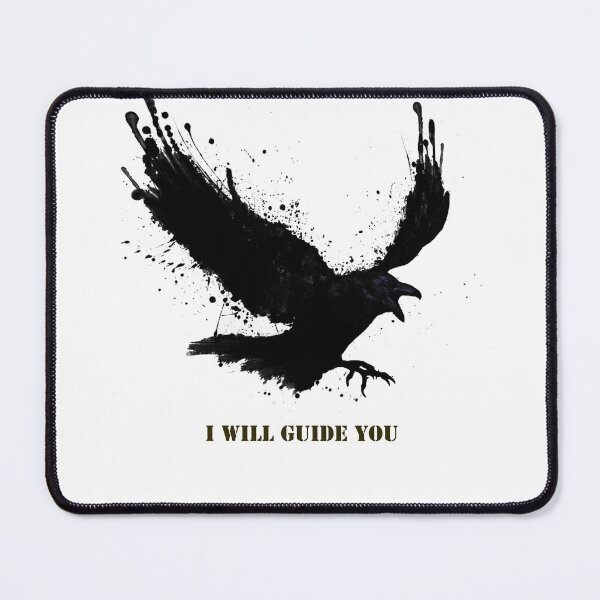 Item preview, raven says: "i will guide you" designed and sold by Mystic & Celestial Art.