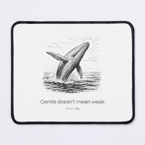 Item preview, Gentle Doesn’t Mean Weak: Breeching Whale designed and sold by WALE-iNK.