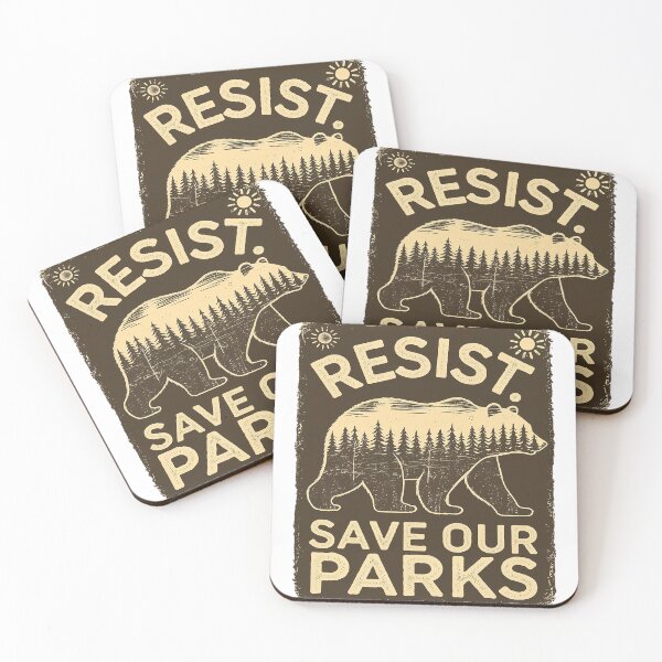 Item preview, Resist Save Our Parks Alt US National Park Bear Nature  designed and sold by FadeOfThrone.
