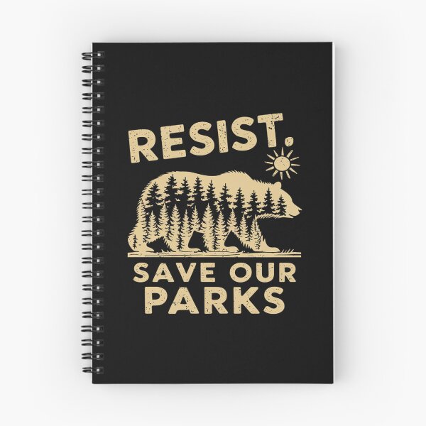 Item preview, Resist Save Our Parks Alt US National Park Bear Nature  designed and sold by MarryIsMonth.