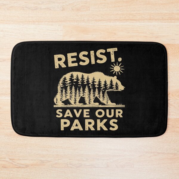 Item preview, Resist Save Our Parks Alt US National Park Bear Nature  designed and sold by MarryIsMonth.