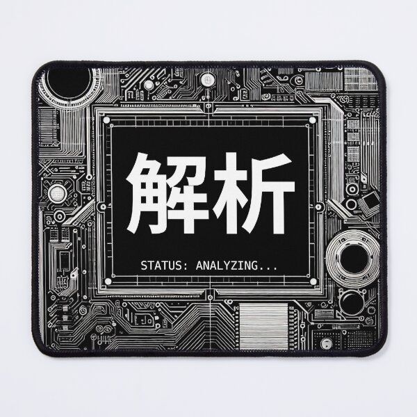 Item preview, ANALYSIS // 解析 [STATUS: ANALYZING] - Technical Schematic Decal designed and sold by KJLDECODED.