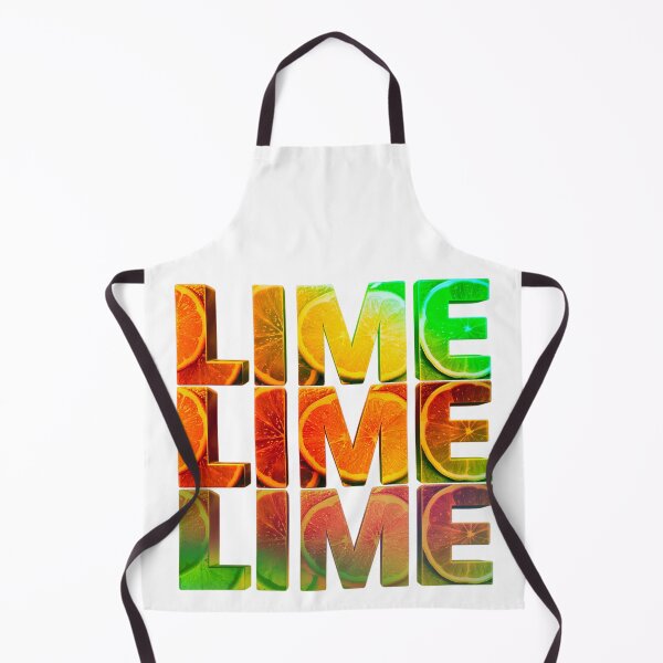 Item preview, Lime Citrus Fruit Typography 3D Summer Vibes designed and sold by RDproject.