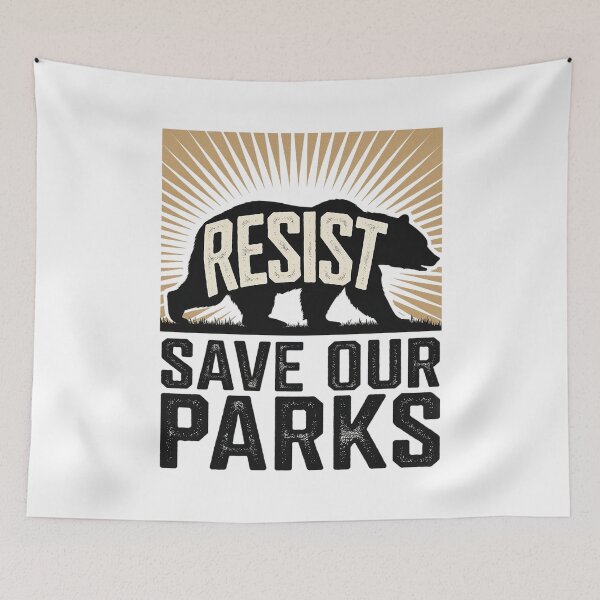 Item preview, Resist Save Our Parks Alt US National Parks Bear  designed and sold by FadeOfThrone.