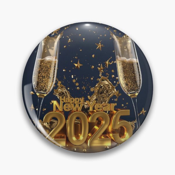 Item preview, Luxury 3D Gold 2026 New Year Diamond Filigree Emblem designed and sold by sa-prints.