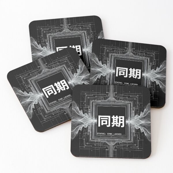 Item preview, SYNCHRONIZATION // 同期 [STATUS: SYNC_LOCKED] - Technical Schematic Decal designed and sold by KJLDECODED.