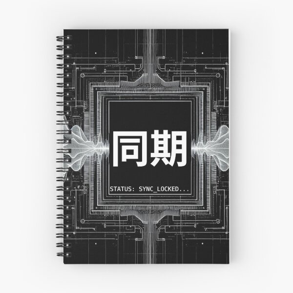 Item preview, SYNCHRONIZATION // 同期 [STATUS: SYNC_LOCKED] - Technical Schematic Decal designed and sold by KJLDECODED.