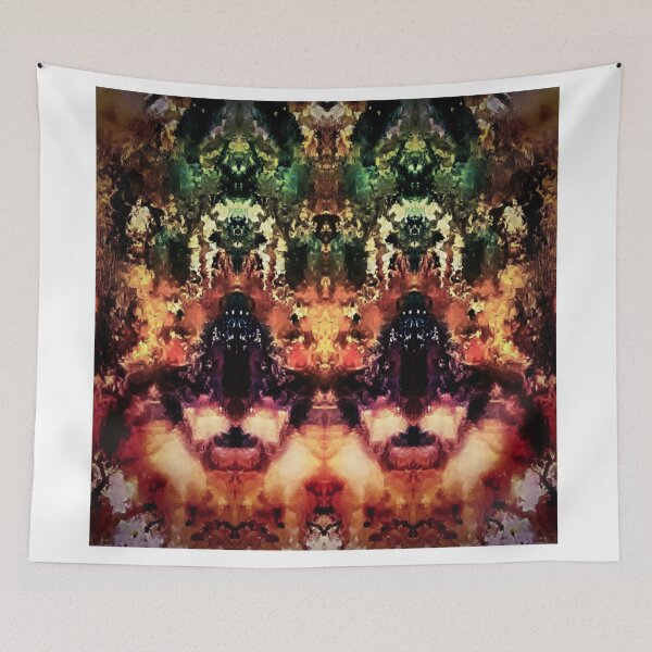 Item preview, Lion Gates – Symmetrical Fire Portal Abstract Artwork designed and sold by Electric Mystic Art Merch.