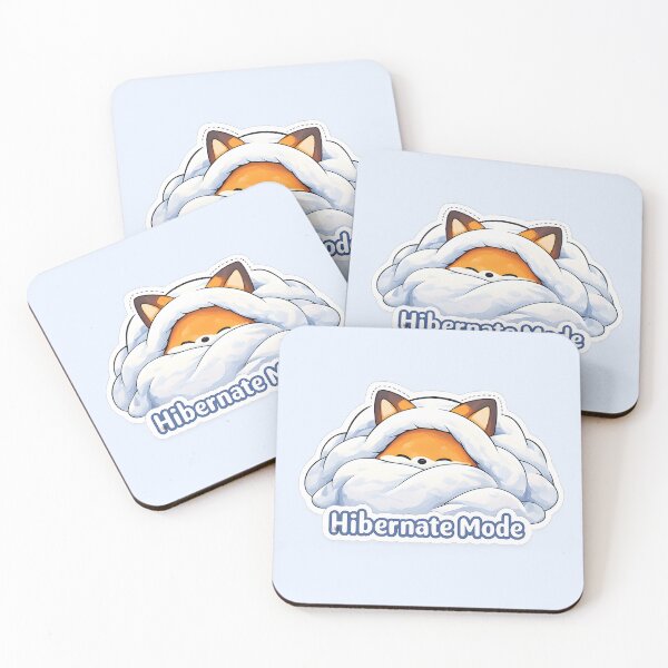Item preview, Hibernate Mode Fox Cute Cozy Winter Sleepy Design designed and sold by Still Breathing Studio.