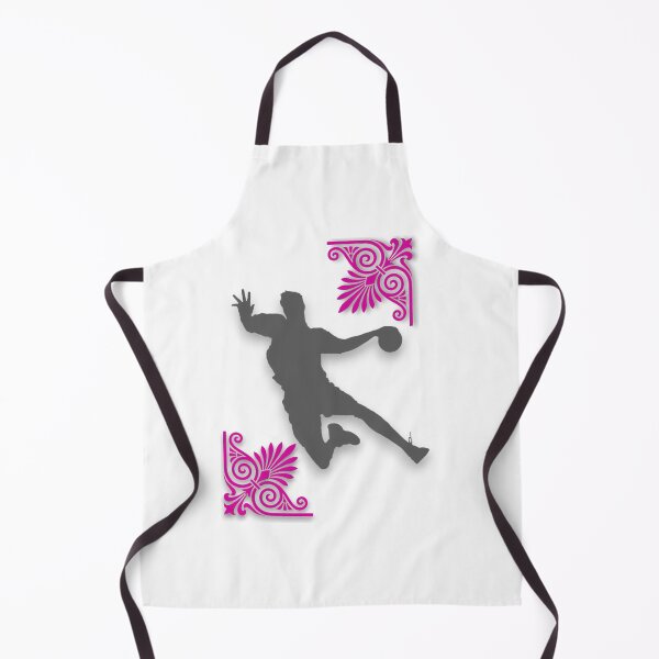 Item preview, Handball Silhouette with Decorative Pink Floral Corners designed and sold by blacK1982White.