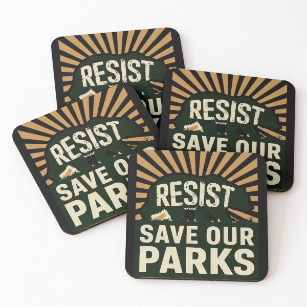 Item preview, Resist Save Our Parks Alt US National Parks Bear  designed and sold by MarryIsMonth.