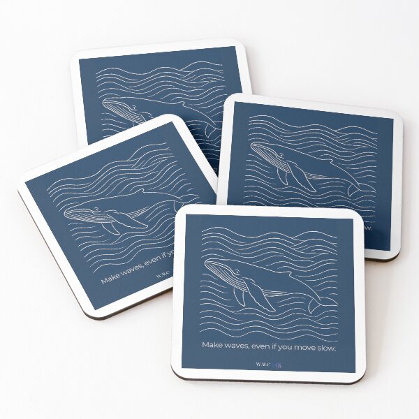 Item preview, Make waves, even if you move slow. Swimming Whale designed and sold by WALE-iNK.
