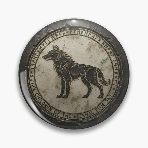 Item preview, Ancient Göktürk Wolf Seal - Children of the Eternal Blue Sky designed and sold by Basma Store.