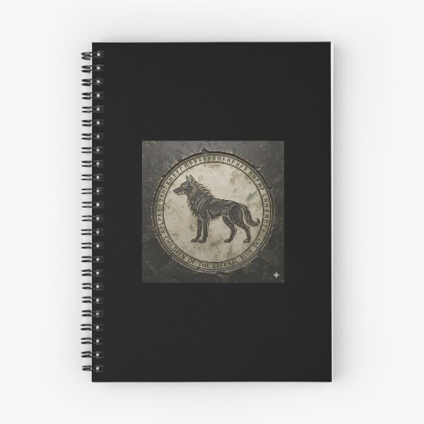 Item preview, Ancient Göktürk Wolf Seal - Children of the Eternal Blue Sky designed and sold by Basma Store.