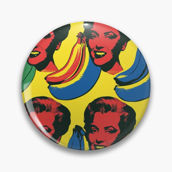 Item preview, Pop Art Banana Collage with Retro Faces designed and sold by weirdfishes123.