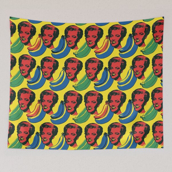 Item preview, Pop Art Banana Collage with Retro Faces designed and sold by weirdfishes123.