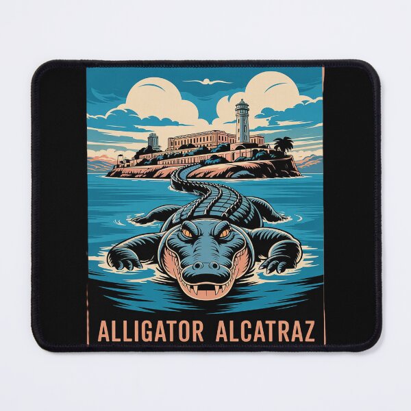 Item preview, Alligator Alcatraz Florida Everglades Parody designed and sold by AquaKiev.