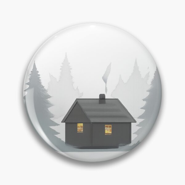 Item preview, Foggy Forest Cabin with Warm Window Light designed and sold by Fernova.