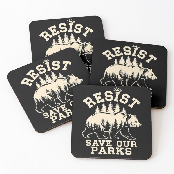 Item preview, Resist Save Our Parks Alt US National Parks Bear Nature designed and sold by FadeOfThrone.