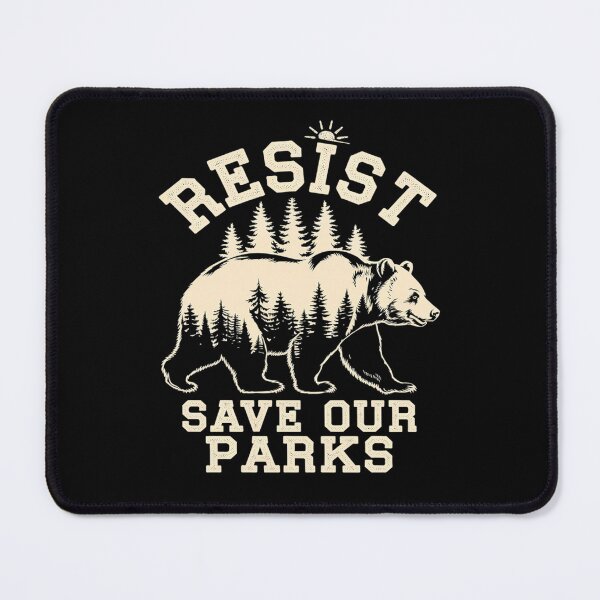 Item preview, Resist Save Our Parks Alt US National Parks Bear Nature designed and sold by FadeOfThrone.