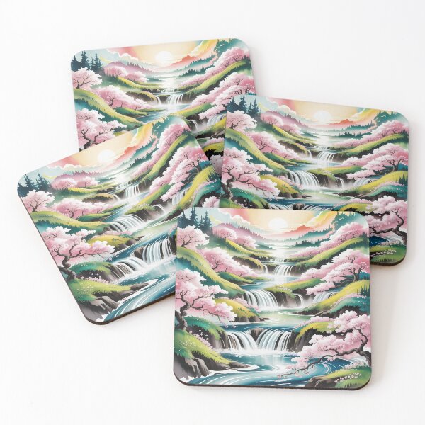 Item preview, A Japanese-style landscape. designed and sold by Lilashakti ⭐️ ⭐️ ⭐️ ⭐️ ⭐️.