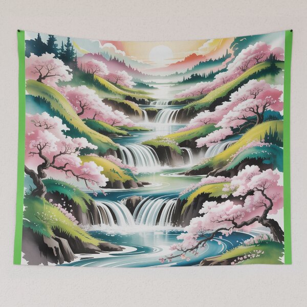 Item preview, A Japanese-style landscape. designed and sold by Lilashakti ⭐️ ⭐️ ⭐️ ⭐️ ⭐️.
