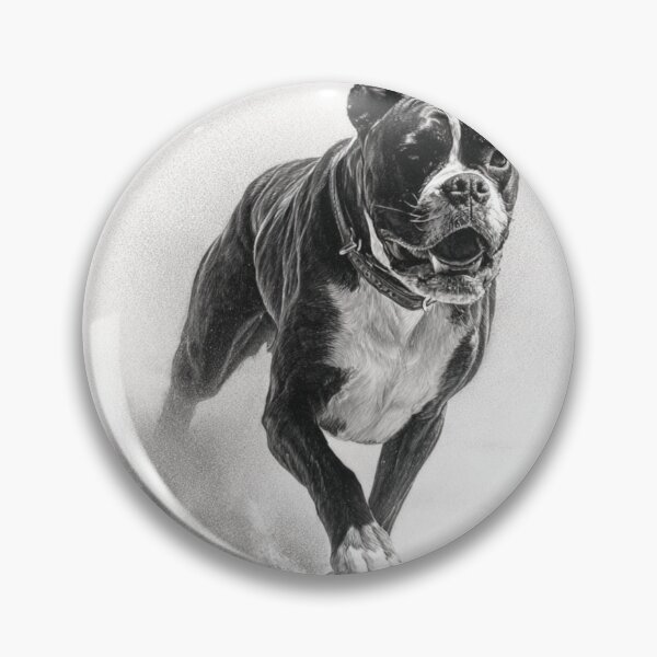 Item preview, A Boxer captured mid-run on a sandy beach, Dogs in Motion designed and sold by CDC40.