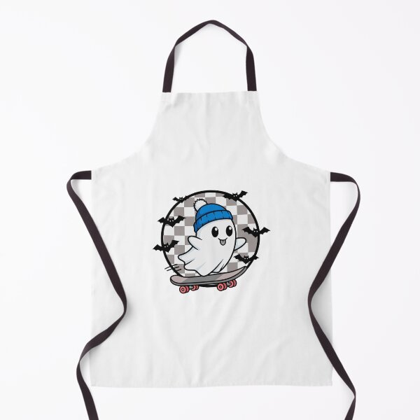 Item preview, Cute Ghost Skateboarding with Beanie designed and sold by Horrify.