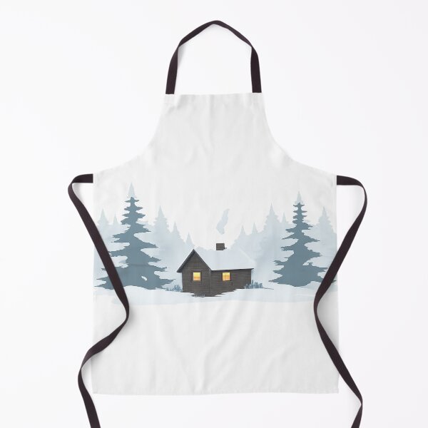Item preview, Snowy Forest Cabin in Minimal Style designed and sold by Fernova.
