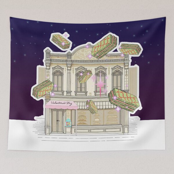 Item preview, Magical Bakery Illustration – Dreamy Cake Shop with Floating Desserts designed and sold by Sugar Wisdom .