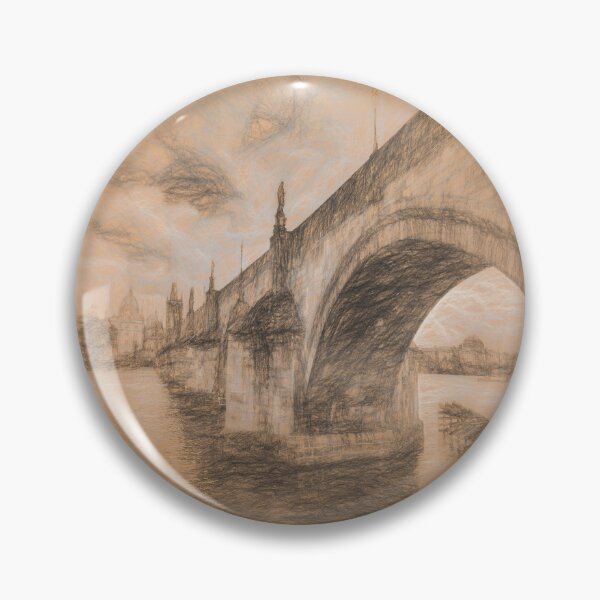 Item preview, Charles Bridge Prague da Vinci Style designed and sold by Londonimages.