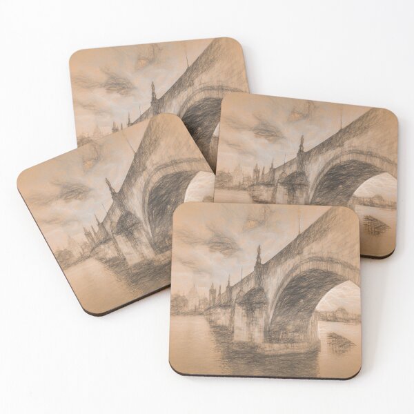 Item preview, Charles Bridge Prague da Vinci Style designed and sold by Londonimages.