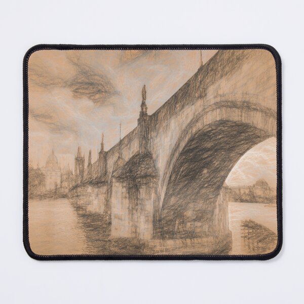 Item preview, Charles Bridge Prague da Vinci Style designed and sold by Londonimages.