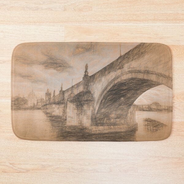 Item preview, Charles Bridge Prague da Vinci Style designed and sold by Londonimages.