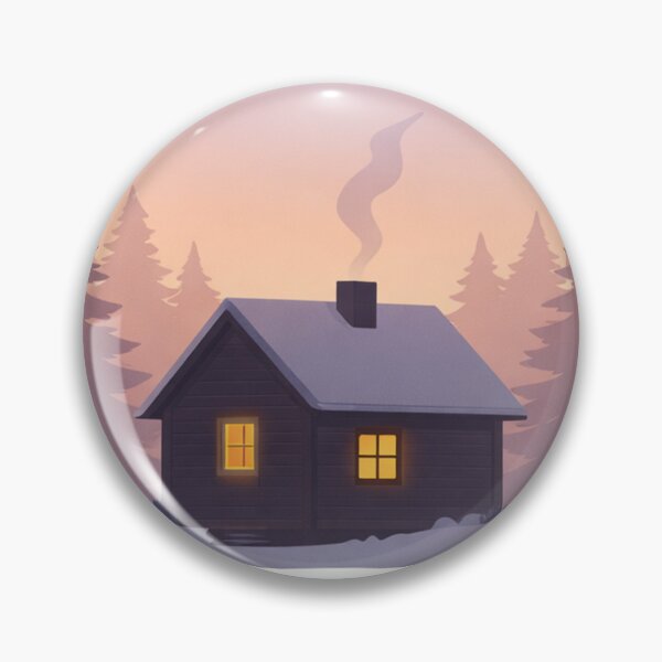 Item preview, Forest Cabin at Quiet Evening Dusk designed and sold by Fernova.