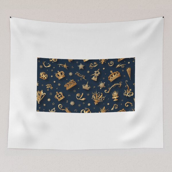 Item preview, Luxury 3D Gold 2026 New Year Diamond Filigree Emblem designed and sold by sa-prints.