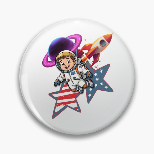 Item preview, Beak Bros Junior Space Explorer Adventure Cute Astronaut with Rocket & Planets designed and sold by BeakBros.