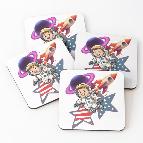 Item preview, Beak Bros Junior Space Explorer Adventure Cute Astronaut with Rocket & Planets designed and sold by BeakBros.