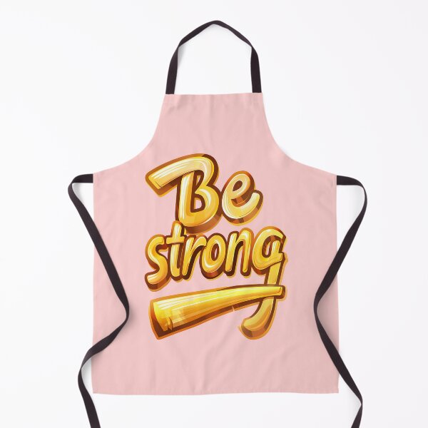 Item preview, Golden 3D Be Strong Motivational Typography designed and sold by SyberGen.