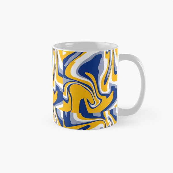 Item preview, Liquefied texture: mustard, blue, gray designed and sold by tornasolhaze.