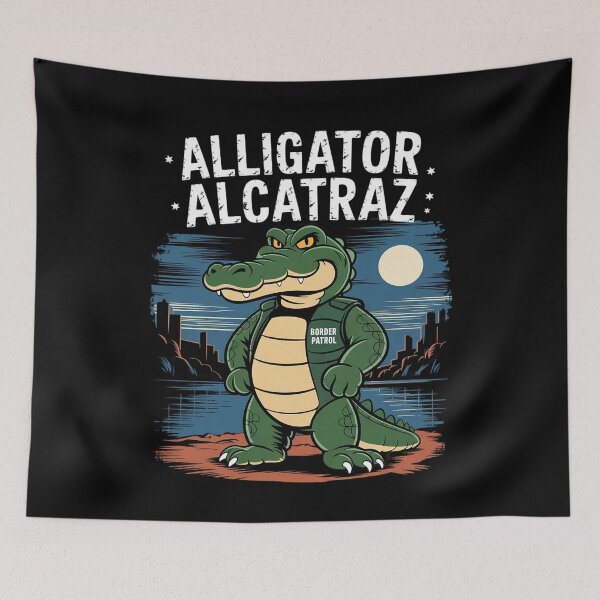 Item preview, Alligator Alcatraz Border Guard  designed and sold by AquaKiev.