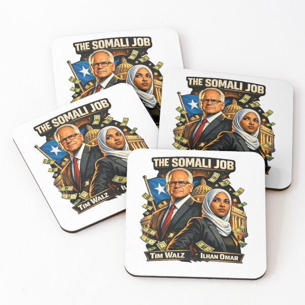 Item preview, The Somali Job Parody Meme - Tim Walz Ilhan Omar Minnesota Fraud Satire designed and sold by The Freedom Forge.