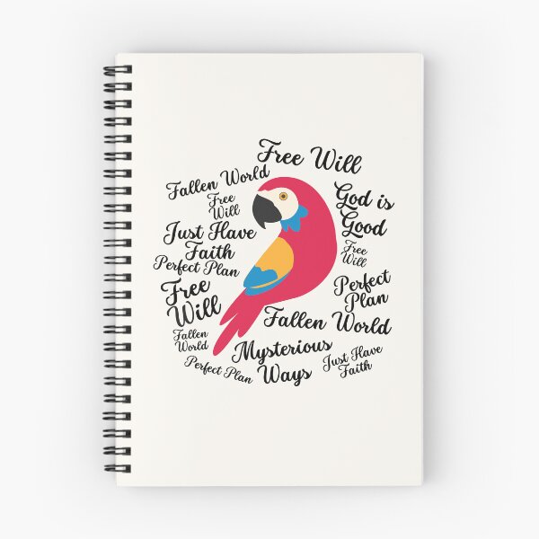Item preview, Christian Parrot- Squawk! Fallen World! - Atheist Animals  designed and sold by EvergreenRevolt.