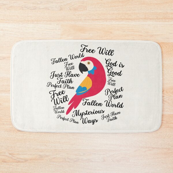 Item preview, Christian Parrot- Squawk! Fallen World! - Atheist Animals  designed and sold by EvergreenRevolt.