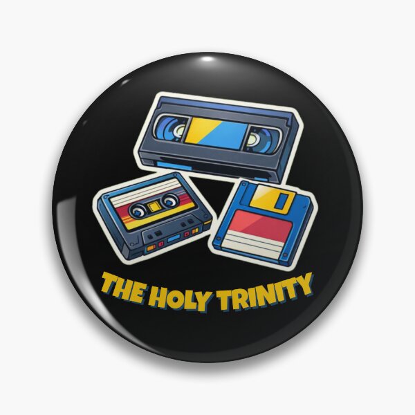 Item preview, The Holy Trinity - Retro Tech 90s Cartoon Nostalgia designed and sold by JakubDesigns89.