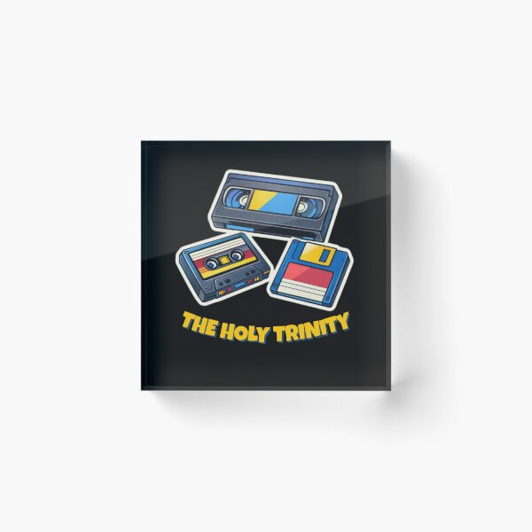 Item preview, The Holy Trinity - Retro Tech 90s Cartoon Nostalgia designed and sold by JakubDesigns89.