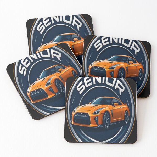 Item preview, Senior Futuristic Sports Car Design – Bold Orange Speed Emblem designed and sold by Horlardigital.