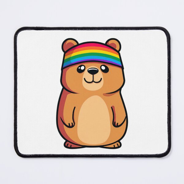Item preview, Pride Bear with Rainbow Headband designed and sold by MildyUnhinged.