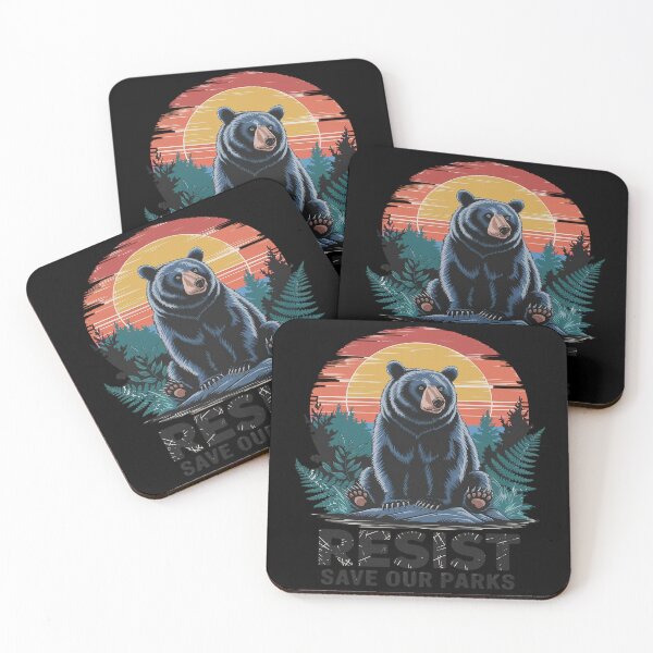 Item preview, Resist Save Our Parks Alt US National Parks Bear Nature1  designed and sold by FadeOfThrone.