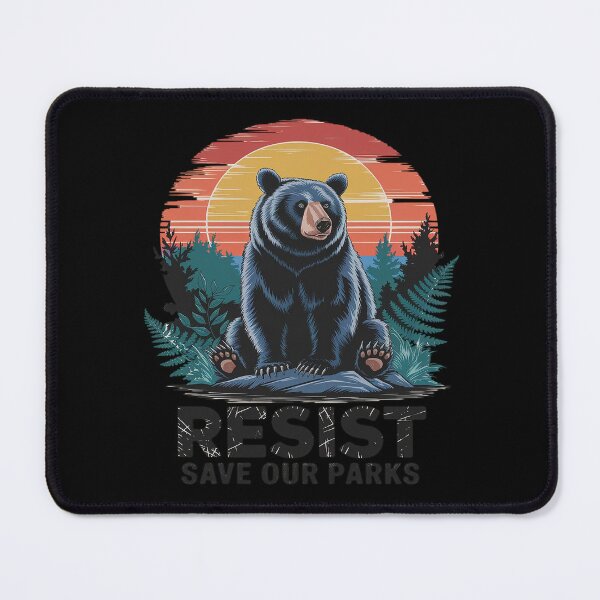 Item preview, Resist Save Our Parks Alt US National Parks Bear Nature1 designed and sold by FadeOfThrone.